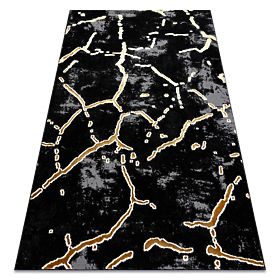 Carpet ALLURE 1967 Marble - Structural, Stylish, Glamour Black / Gold, F.H.Kabis