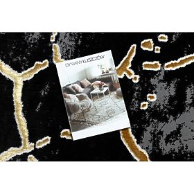 Carpet ALLURE 1967 Marble - Structural, Stylish, Glamour Black / Gold, F.H.Kabis