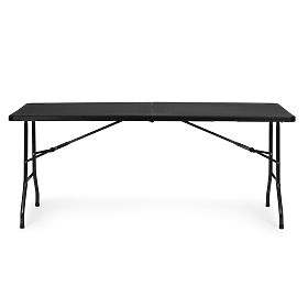 Catering Table 180 cm Foldable into a Case Black ModernHome, MultiGarden
