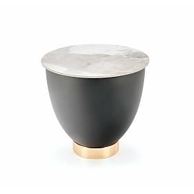 CECILIA_S coffee table white marble / gray / gold (2p=1pc), Halmar