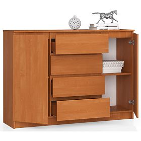 CHEST OF DRAWERS K140 2D 4SZ CLP ALDER
