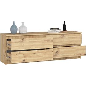 CHEST OF DRAWERS K160 4SZ CLP PK OAK ARTISAN