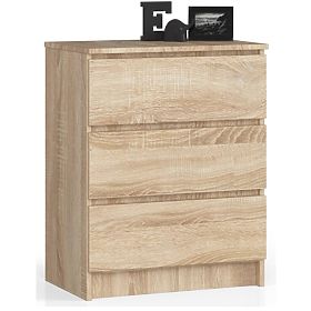 CHEST OF DRAWERS K60 3SZ CLP PK OAK SONOMA