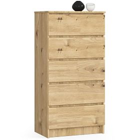 CHEST OF DRAWERS K60 5SZ CLP PK ARTISAN OAK