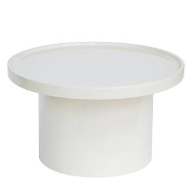 Chia Coffee Table, 70 cm, White, Glossy