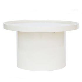 Chia Coffee Table, 70 cm, White, Glossy