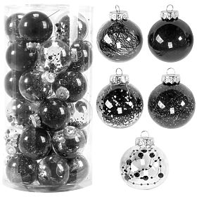 CHRISTMAS BALLS 30 PCS SYSD1688-061, Tutumi