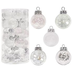 Christmas Ornaments White 30pcs sysd1688-057