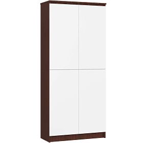 CLOSED SHELF R80 2D 8P CLP WENGE / WHITE