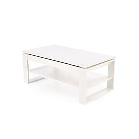 BETTY coffee table with lift-up top, white