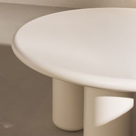 Coffee Table Blair 60 cm, Cream, Matte