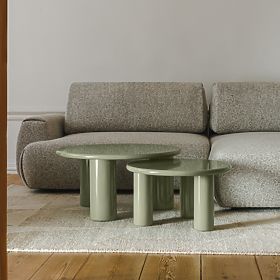 Coffee Table Blair 80 cm, Olive, Glossy
