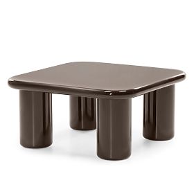 Coffee Table Cherry 70 cm, Chocolate, Glossy, lectus