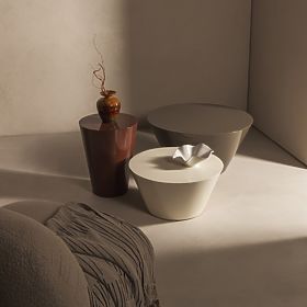 Coffee Table Eclipso, 80 cm, Green-Grey, Glossy