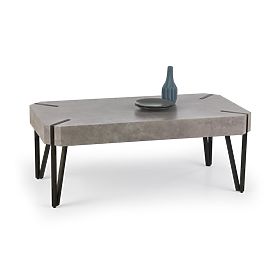 Coffee Table EMILY Concrete/Black (1p=1pc)