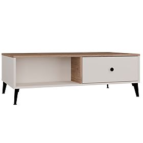 Coffee Table POINT 2S 110 Cashmere Beige Oak Castello 2 Drawers for Living Room