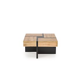 Coffee Table SEVILLA S Top: Oak Craft, Legs: Black