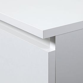 CORNER DESK B20 CLP RIGHT-SIDED PK WHITE