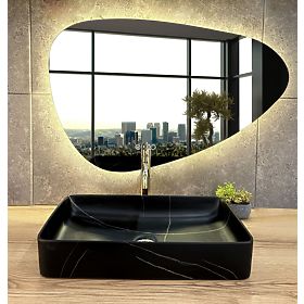 Countertop Sink Denis Black Stone Matt, Rea