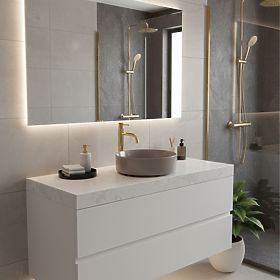 Countertop Washbasin Rea Sami Beige Shiny