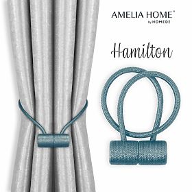 Curtains - Accessories HAMILTON Color Navy Blue ameliahome