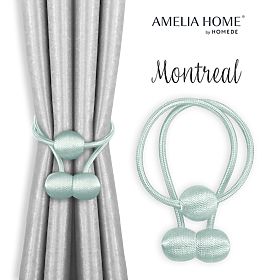 Curtains - Accessories MONTREAL color light blue ameliahome