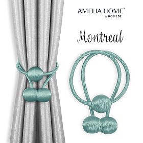 Curtains - Accessories MONTREAL color turquoise ameliahome