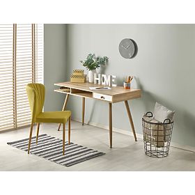 Desk B34 - White/Sonoma Oak, Halmar