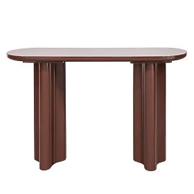Desk/Console Jalo, Burgundy/Brown, Glossy