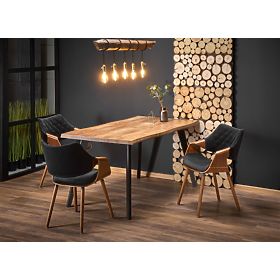DICKSON Extendable Table 120-180/80 cm, Top - Natural, Legs - Black (2p=1pc), Halmar