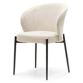 Dining Chair Avery Light Beige/Black Legs, lectus