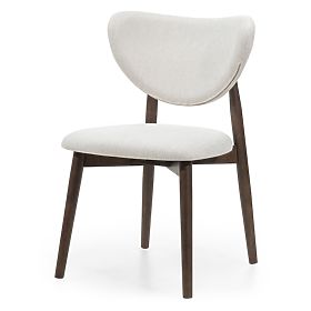 Dining Chair Domenico Beige/Walnut