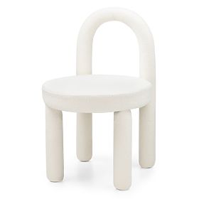 Dining Chair Ivo, Ecru, Boucle, lectus