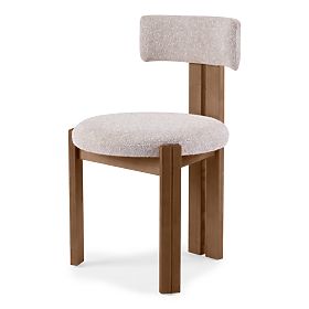 Dining Chair Matteo, Beige-Cream/Brown