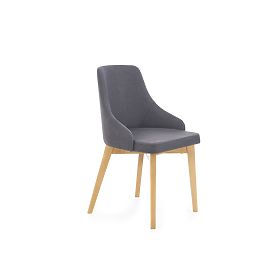 Dining Chair TOLEDO - Honey Oak/Dark Gray