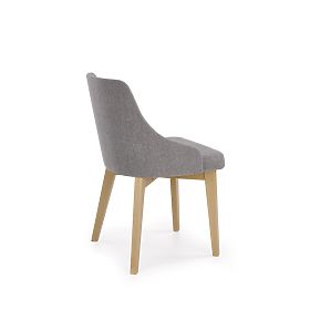 Dining Chair TOLEDO - Sonoma Oak/Light Grey, Halmar