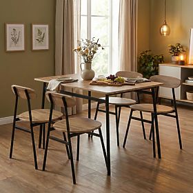 Dining Room Kitchen Furniture Set Table + 4 Chairs OSLO ModernHome