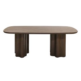 Dining Table Jalo 200x100 cm, Dark Walnut