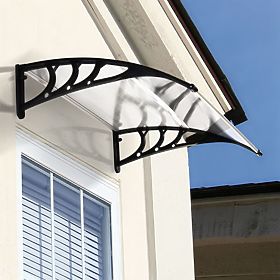 Door Canopy 100x80 cm Polycarbonate Cover 100x80 cm
