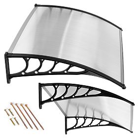 Door Canopy 120x100 cm Shelter Protection Polycarbonate