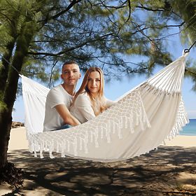 Double Person Braided Rope Hammock 400256, Bluegarden