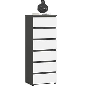 DRESSER CL6 PK GRAPHITE GRAY / WHITE