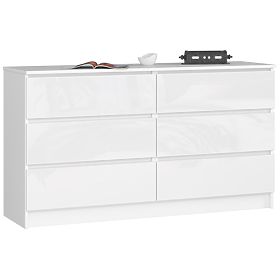 DRESSER K140 6DR CLP PK WHITE GLOSS