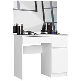 DRESSING TABLE WITH MIRROR CLP P-2/SL 900x600 RIGHT PK WHITE