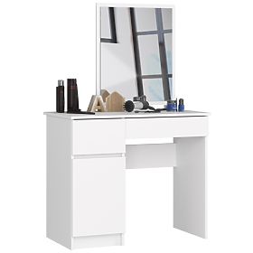 Dressing Table with Mirror CLP P-2/SL LEFT PK WHITE