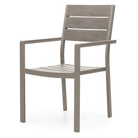 Drillo Garden Chair Aluminum, Beige-Grey, Polywood