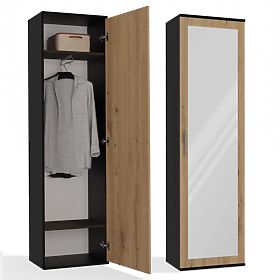 DUO ANTHRACITE ARTISAN OAK WARDROBE