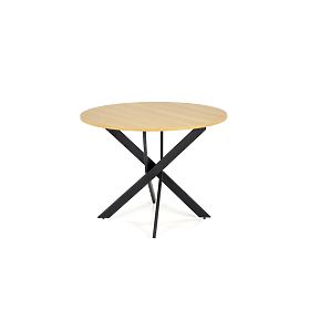 EDGAR Table, Top - Golden Oak, Legs - Black (2p=1pc), Halmar