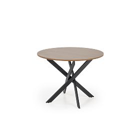 EDGAR Table, Top - Walnut, Legs - Black (2p=1pc)
