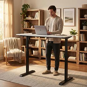 Electric Adjustable Desk 140x70 cm, Adjustable Height 76-121 cm ModernHome, MODERNHOME